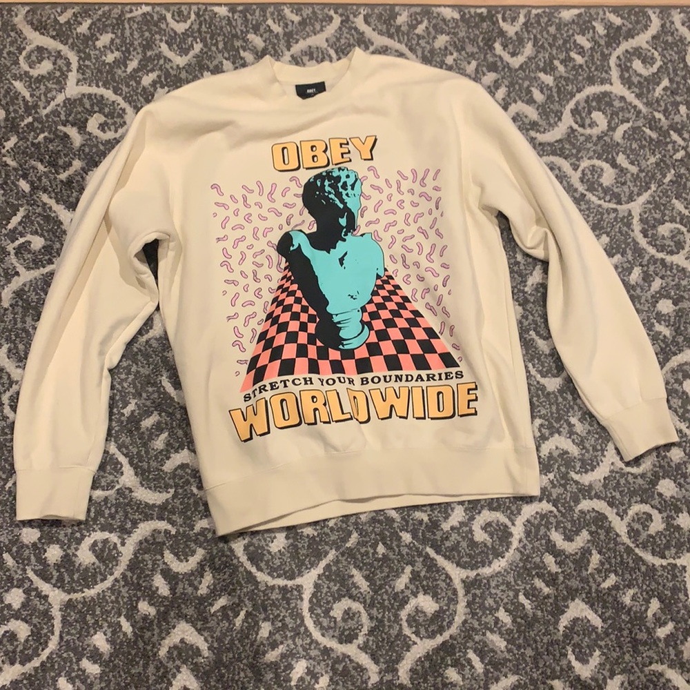 Brand new Obey crew neck sweater size M